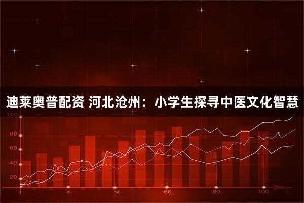 迪莱奥普配资 河北沧州：小学生探寻中医文化智慧