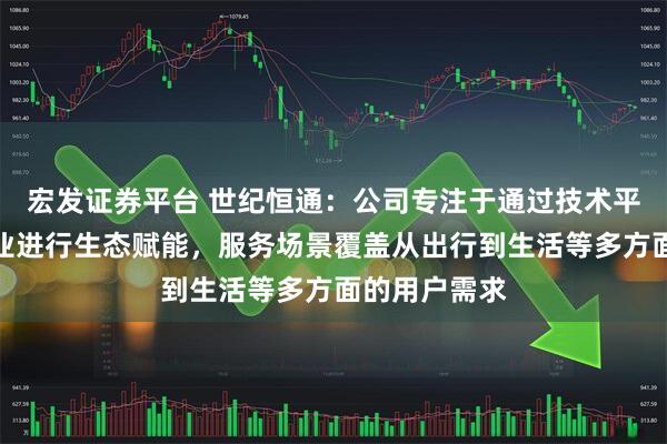 宏发证券平台 世纪恒通：公司专注于通过技术平台为大型企业进行生态赋能，服务场景覆盖从出行到生活等多方面的用户需求